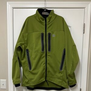 Russell Athletic Green Performance Jacket with Stand-Up Collar